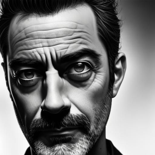 Jeffrey Dean Morgan: Black and White Portrait