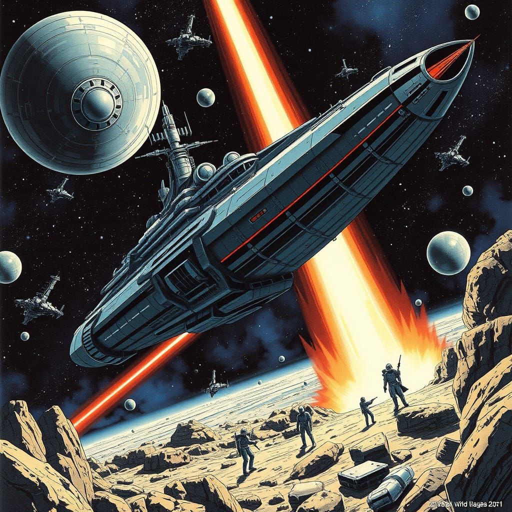 Cyberpunk Space Opera in Star Wars Galaxy with Anime Flair