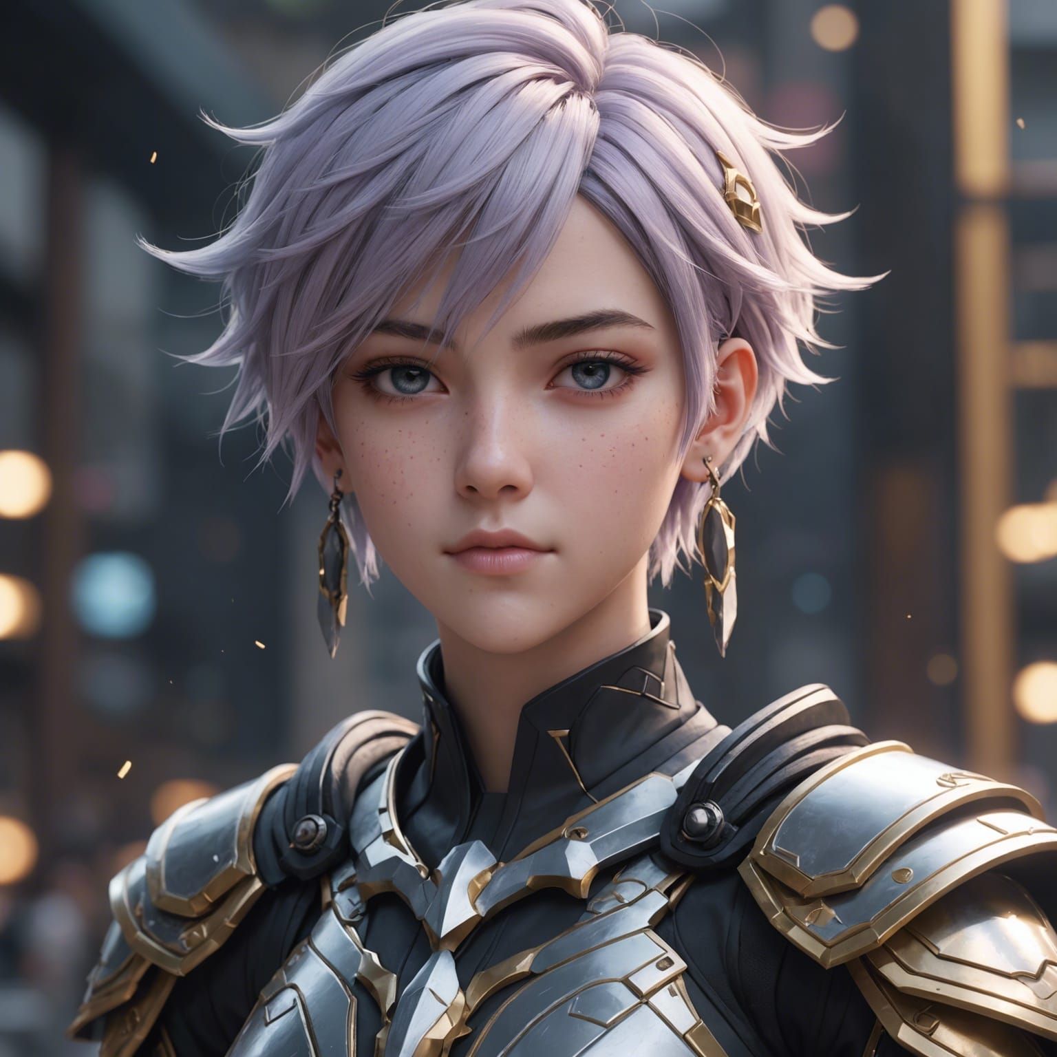 Nonbinary Pride in 3D Anime Style