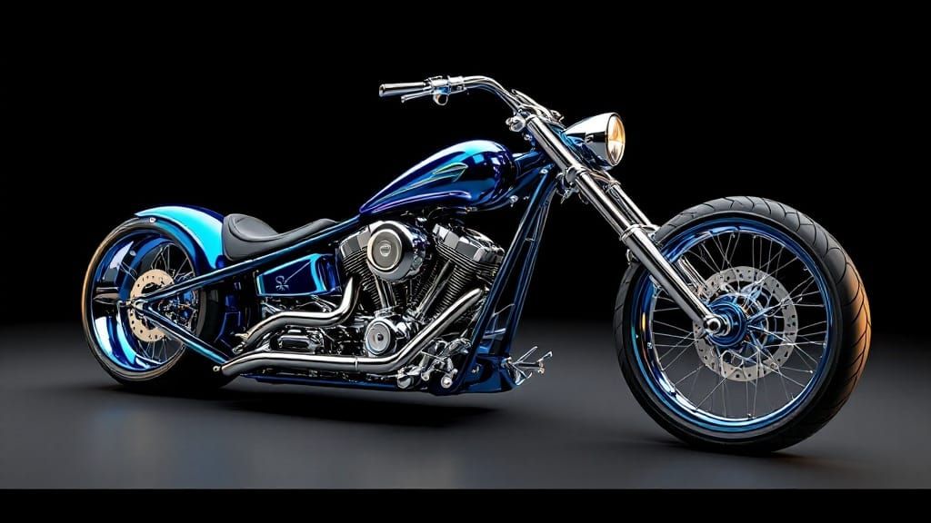 Custom Choppers in Photorealistic 3D Render