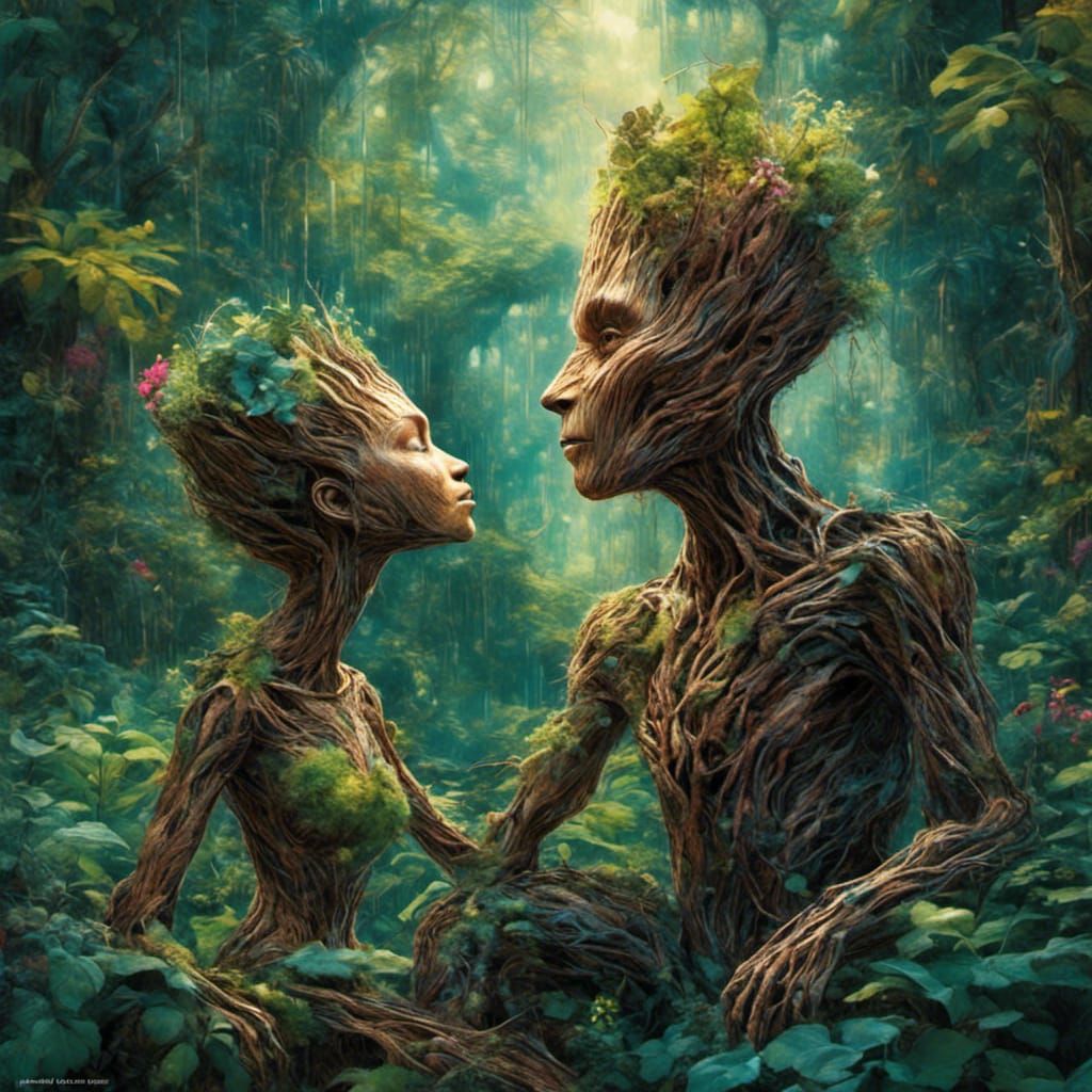 Groot and Salomé in Decaying Urban Jungle