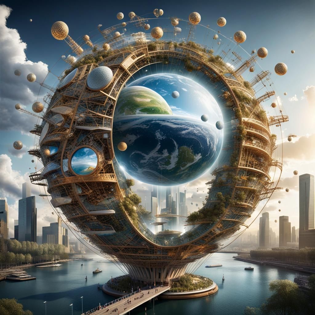 Vivid Predictions for 2024 in Detailed Matte Painting