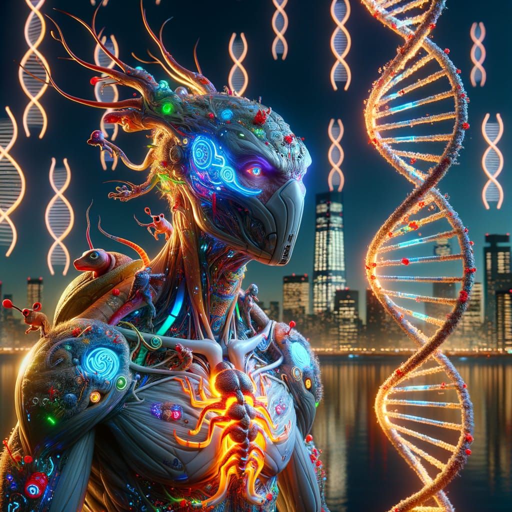 Futuristic Tokyo Aliens with Kangaroo Hybrid