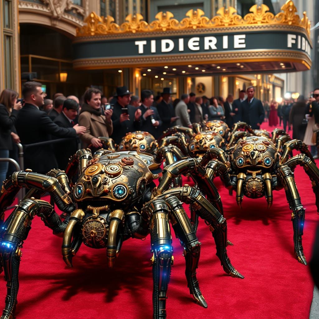 Steampunk Tarantulas Invade Hollywood's Dolby Theatre