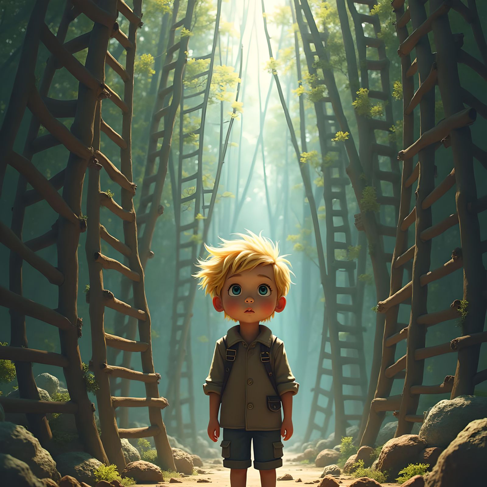 Young Wizard and the Ladders 3
