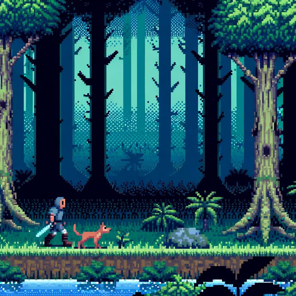 Moonlit 8-Bit Quest