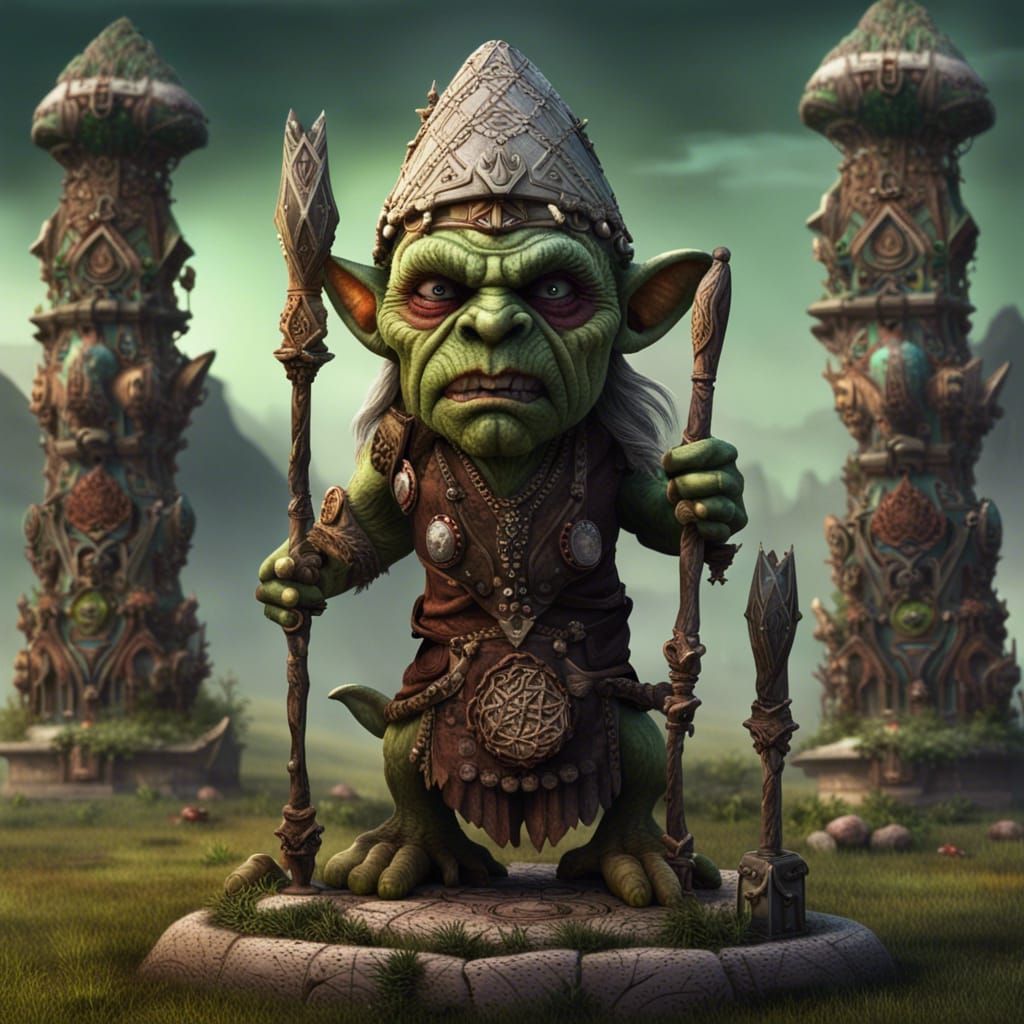 Goblin Shaman Channeling Elemental Energy