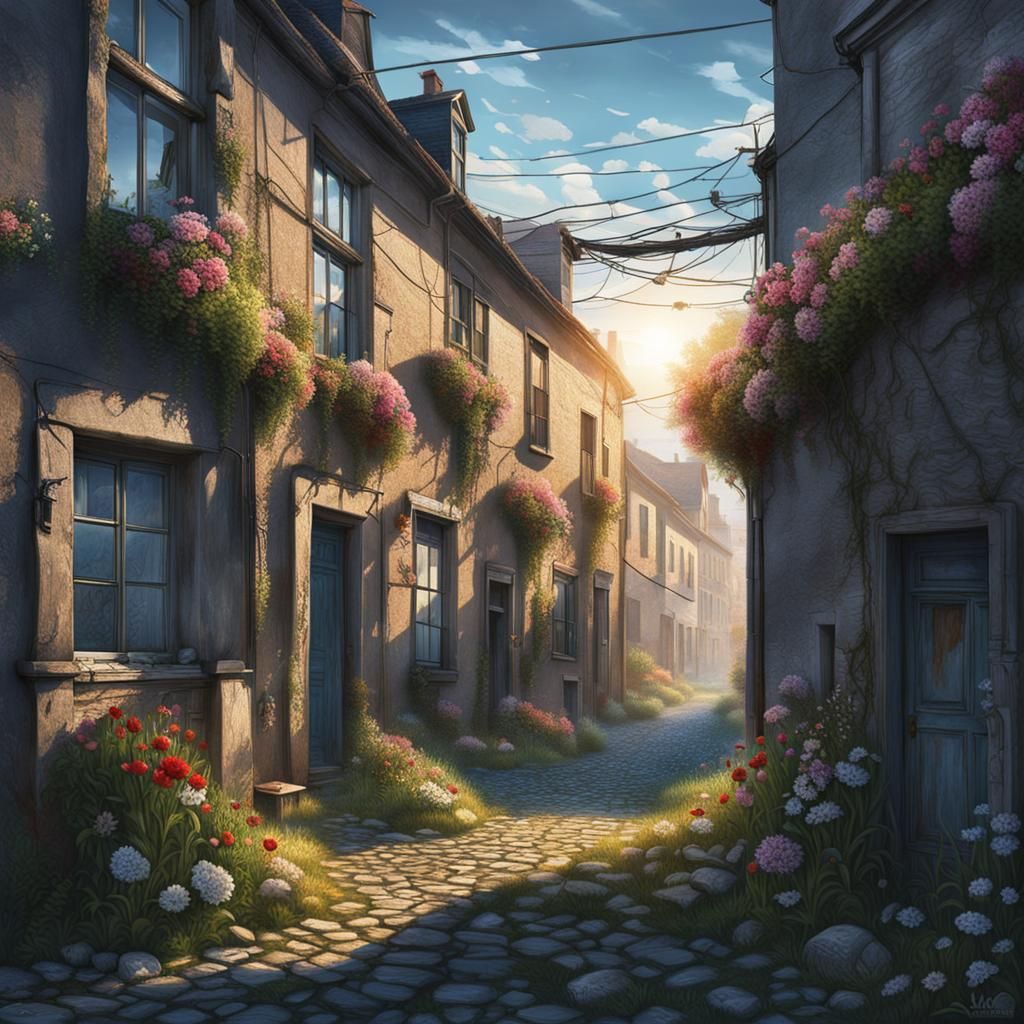 Dystopian Breton Village Reclaimed by Nature