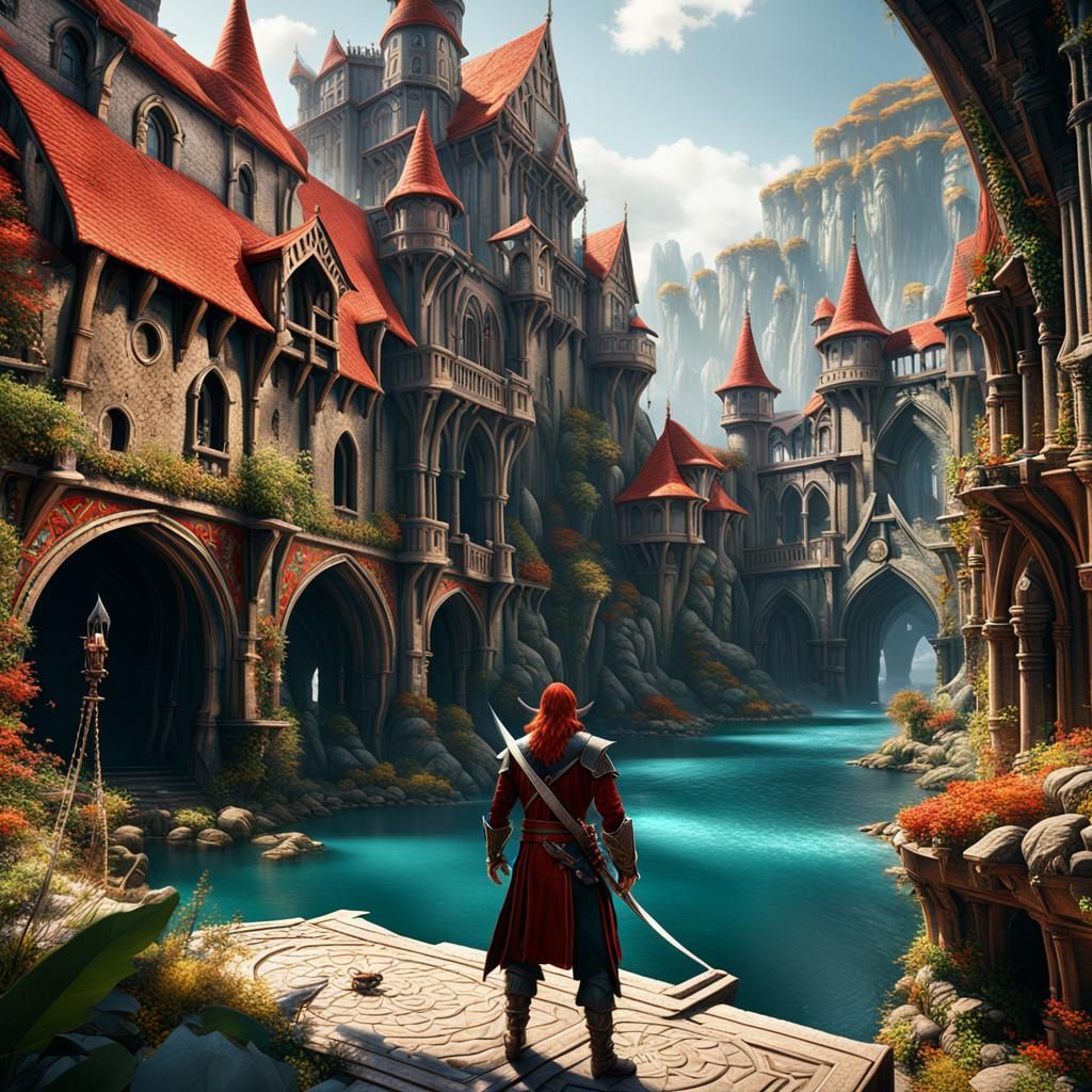 Fantasy Elf Swashbuckler in Detailed Digital Painting