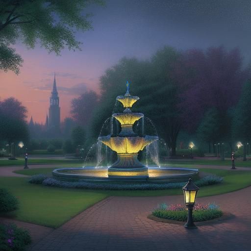Park at night