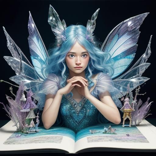 Crystal Fairies in Detailed Magical Pop-Up Book