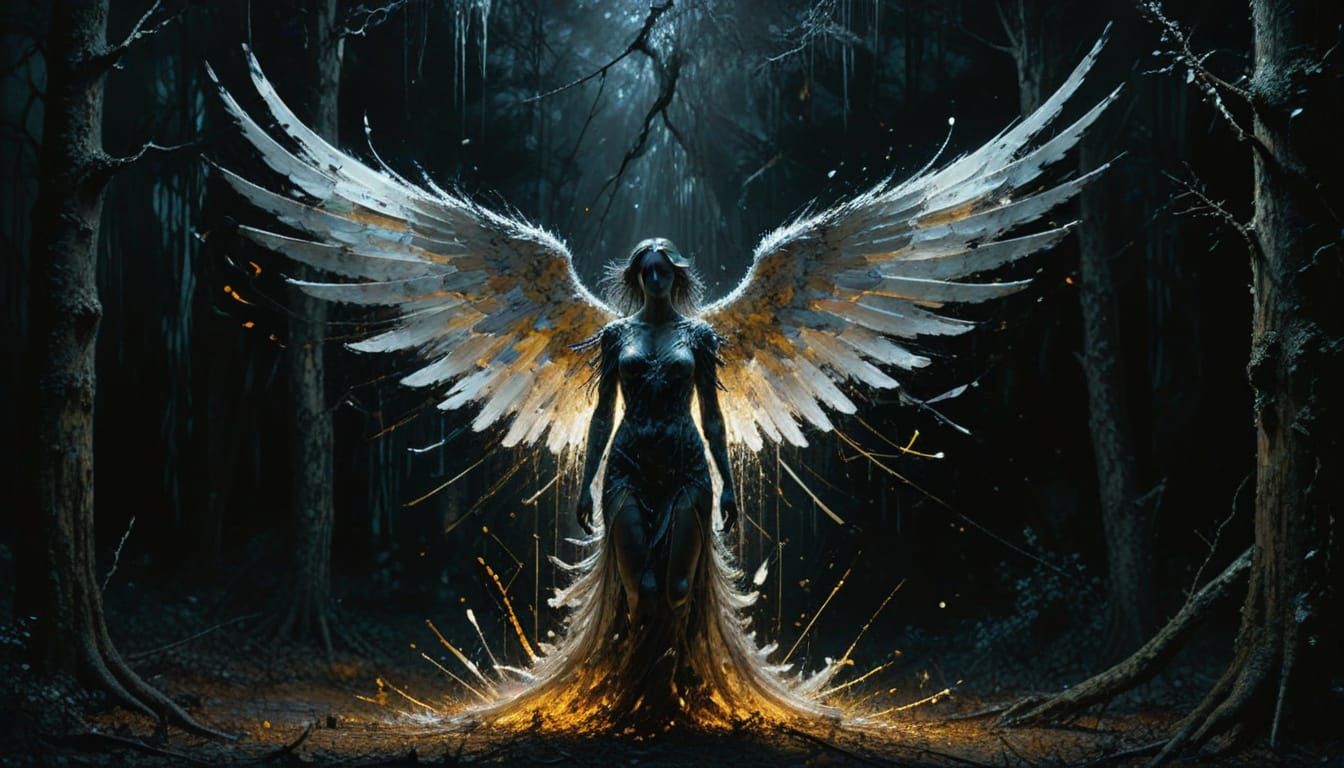 Angel of Light Descends into Gothic Forest