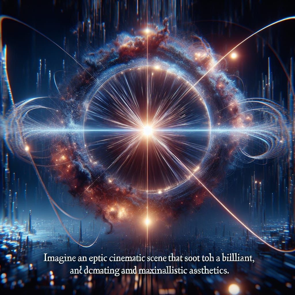 Charged Particle Emitting Radiation: Digital Matte Painting