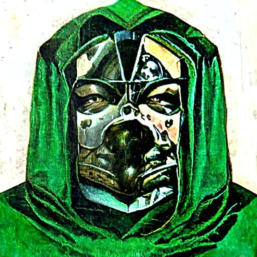 Ukiyo-e Portrait of doctor doom