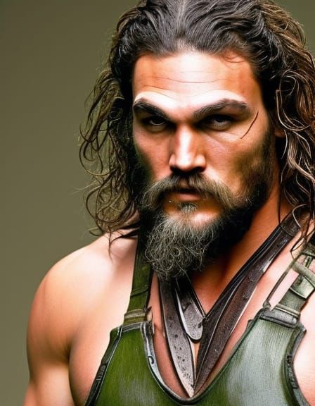 Portrait of a Man with Long Hair