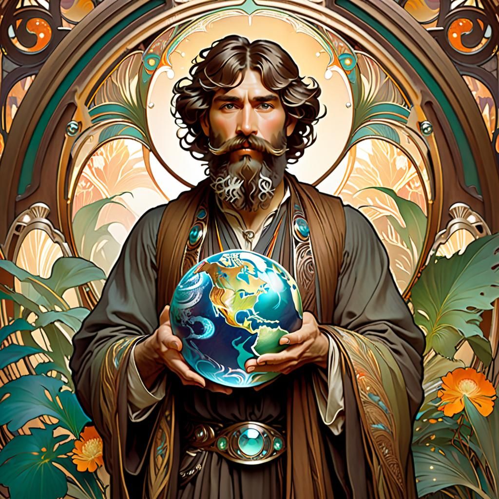 Atlas in Art Nouveau Style