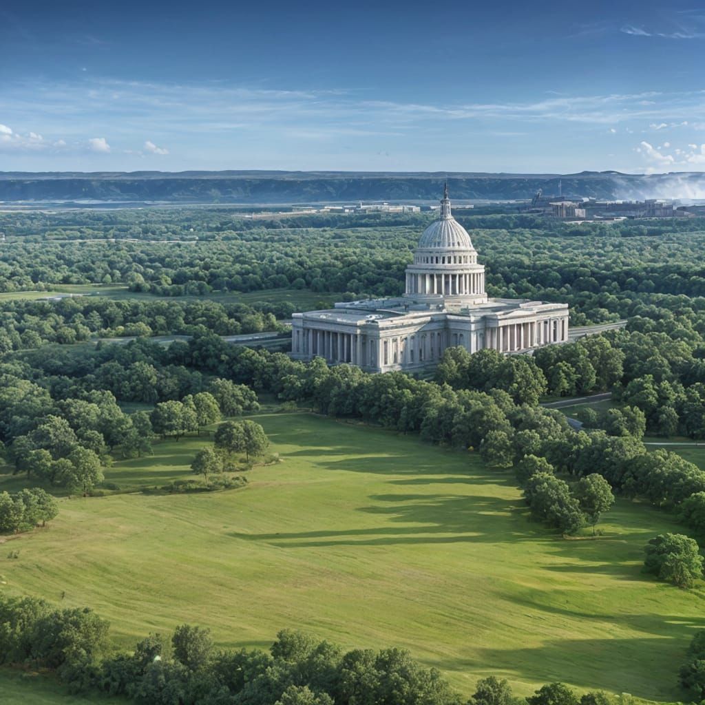 Post-Apocalyptic Washington D.C. Landscape