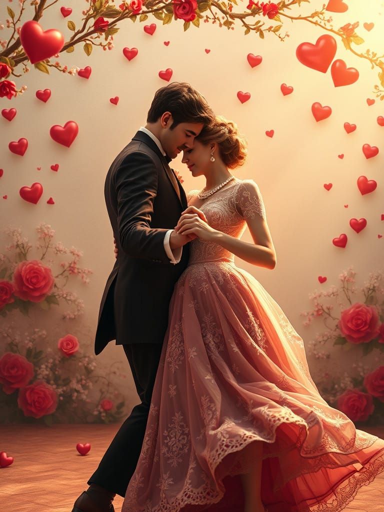 Vintage Whimsy: A Dreamy Valentine's Day Waltz