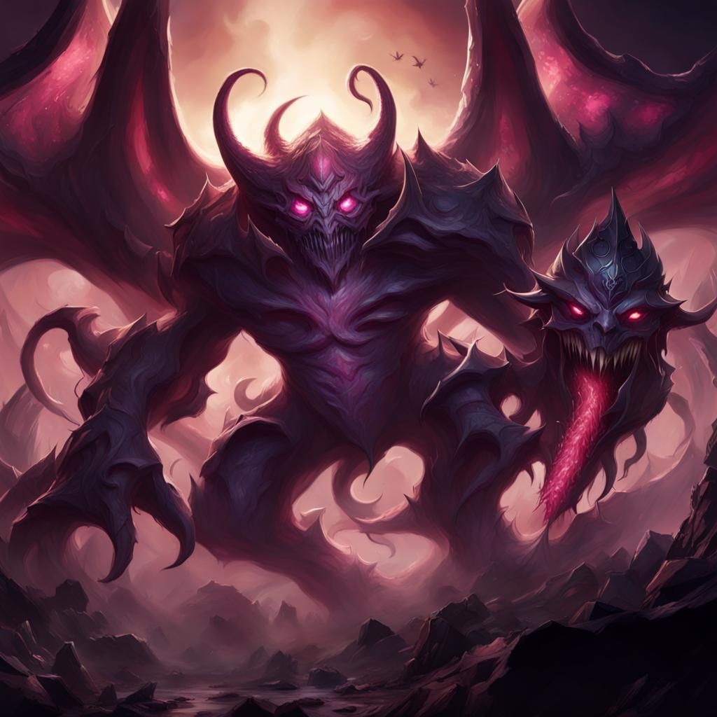 Epic Cho'Gath League of Legends Digital Painting