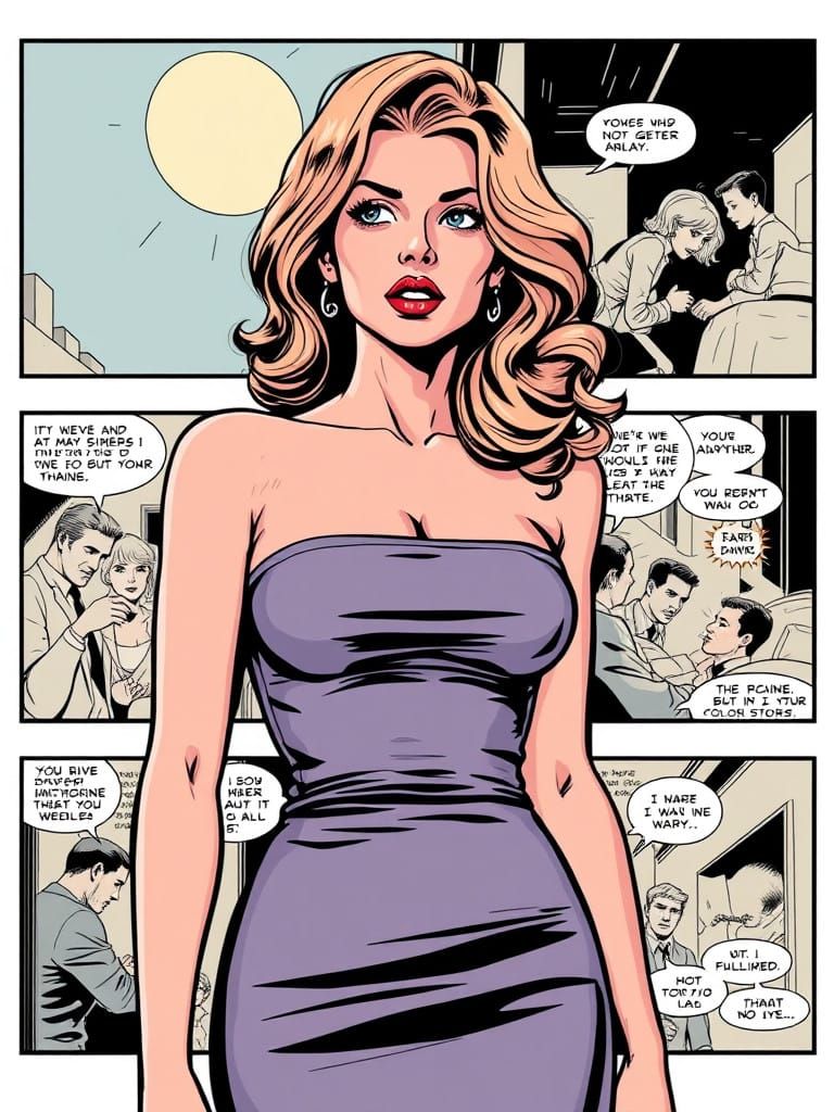 Comic, pop Art poster,