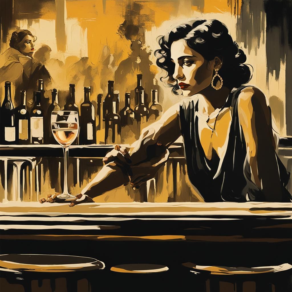 Vintage Poster: Gypsy Cuban Girl in Film Noir