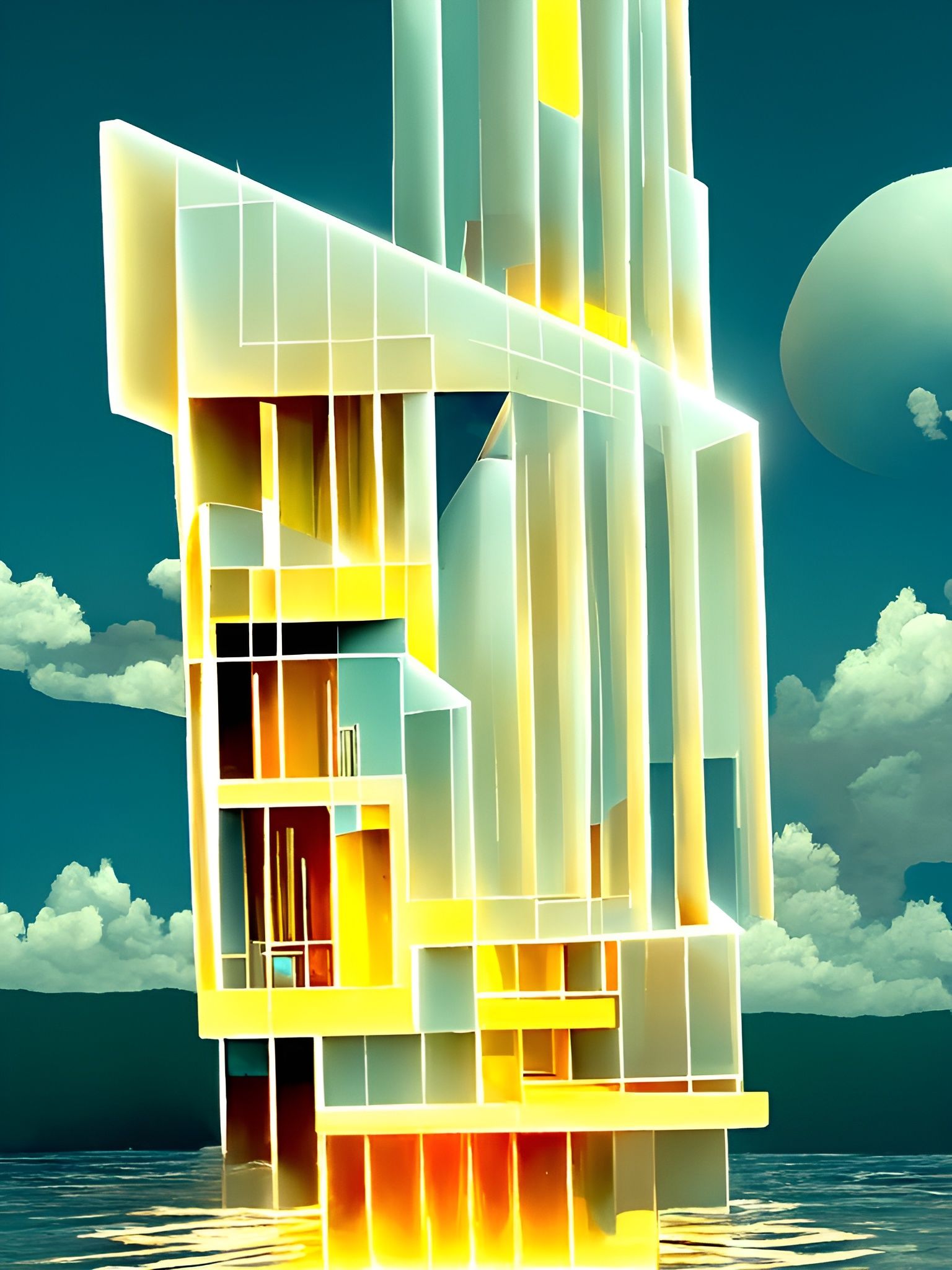 Complex Fibonacci Architecture in High Resolution