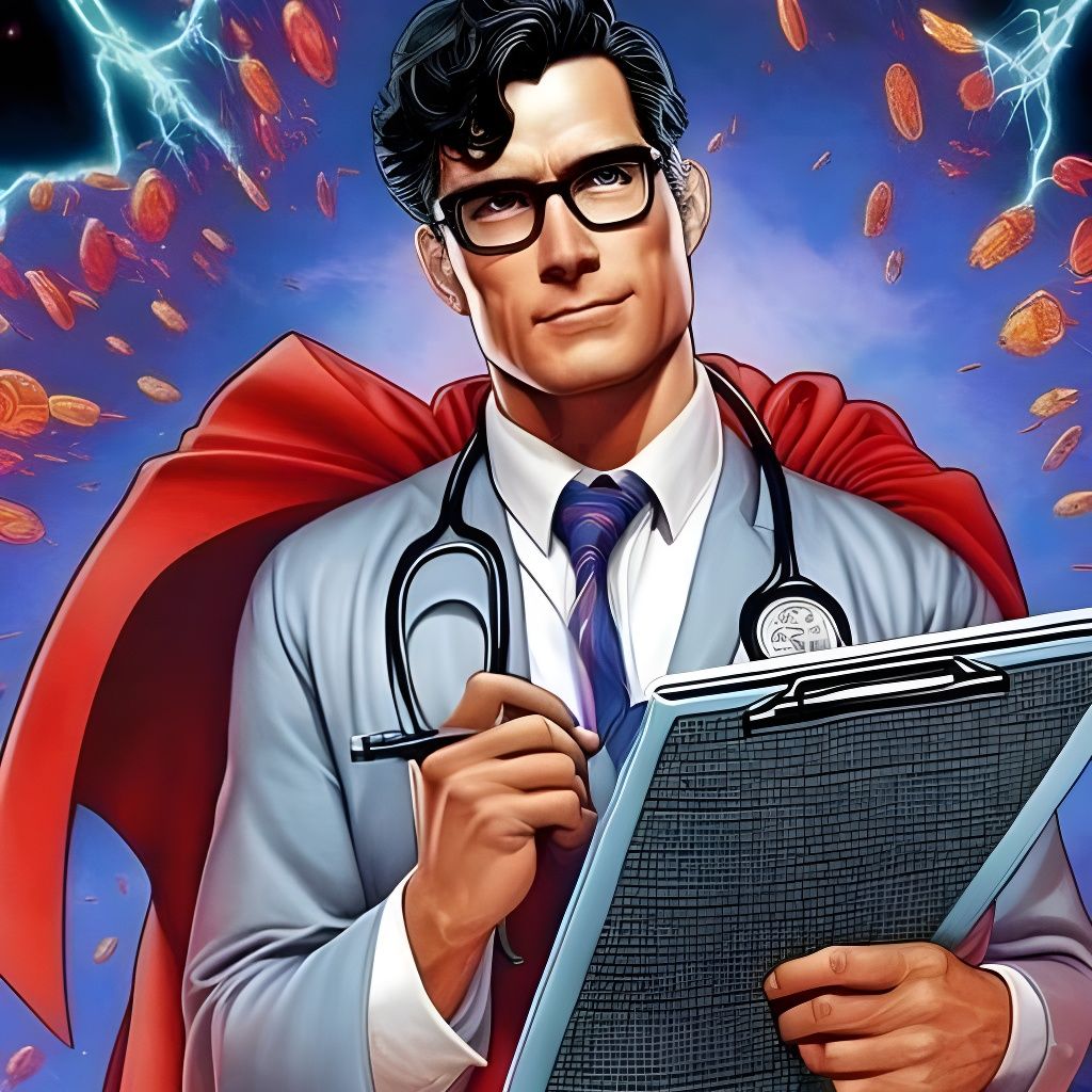 Handsome Doctor Clark Kent: Graphic Novel Illustration