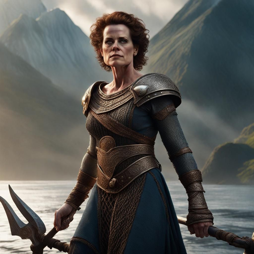 Sigourney Weaver as a Fantastical Viking Queen