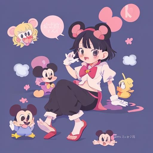 Mickey Mouse and Friends: See No Evil, Anime Style