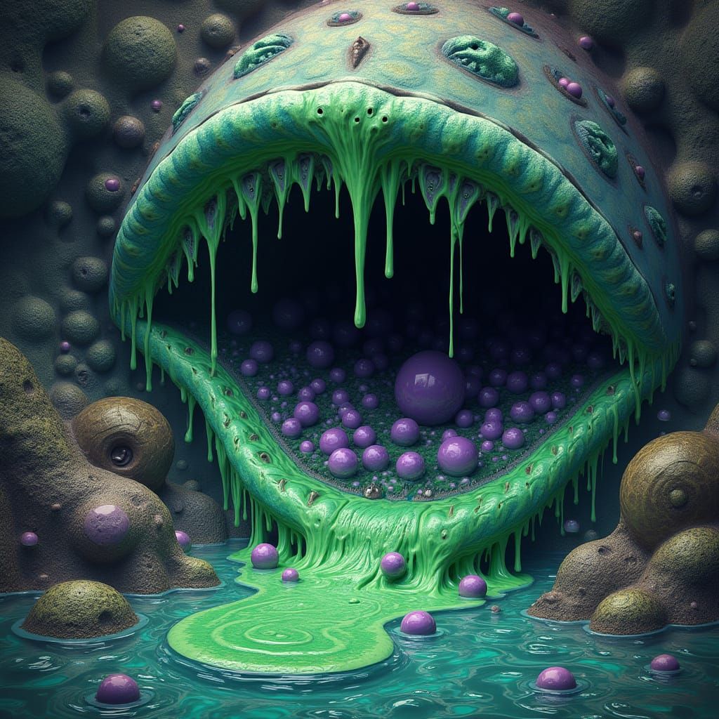 Fractal Dreamscape with Infinity Fish