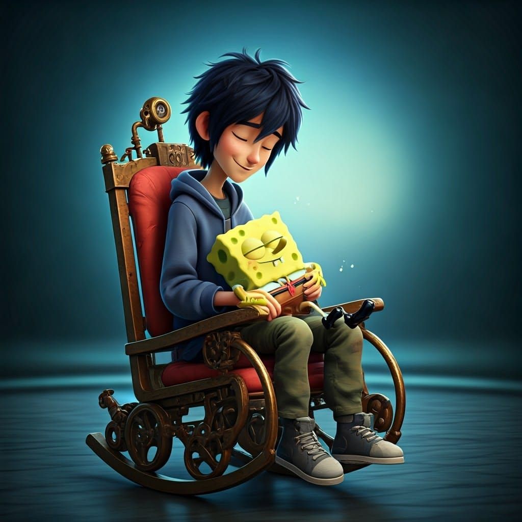 Hiro Hamada Singing Lullaby to Spongebob