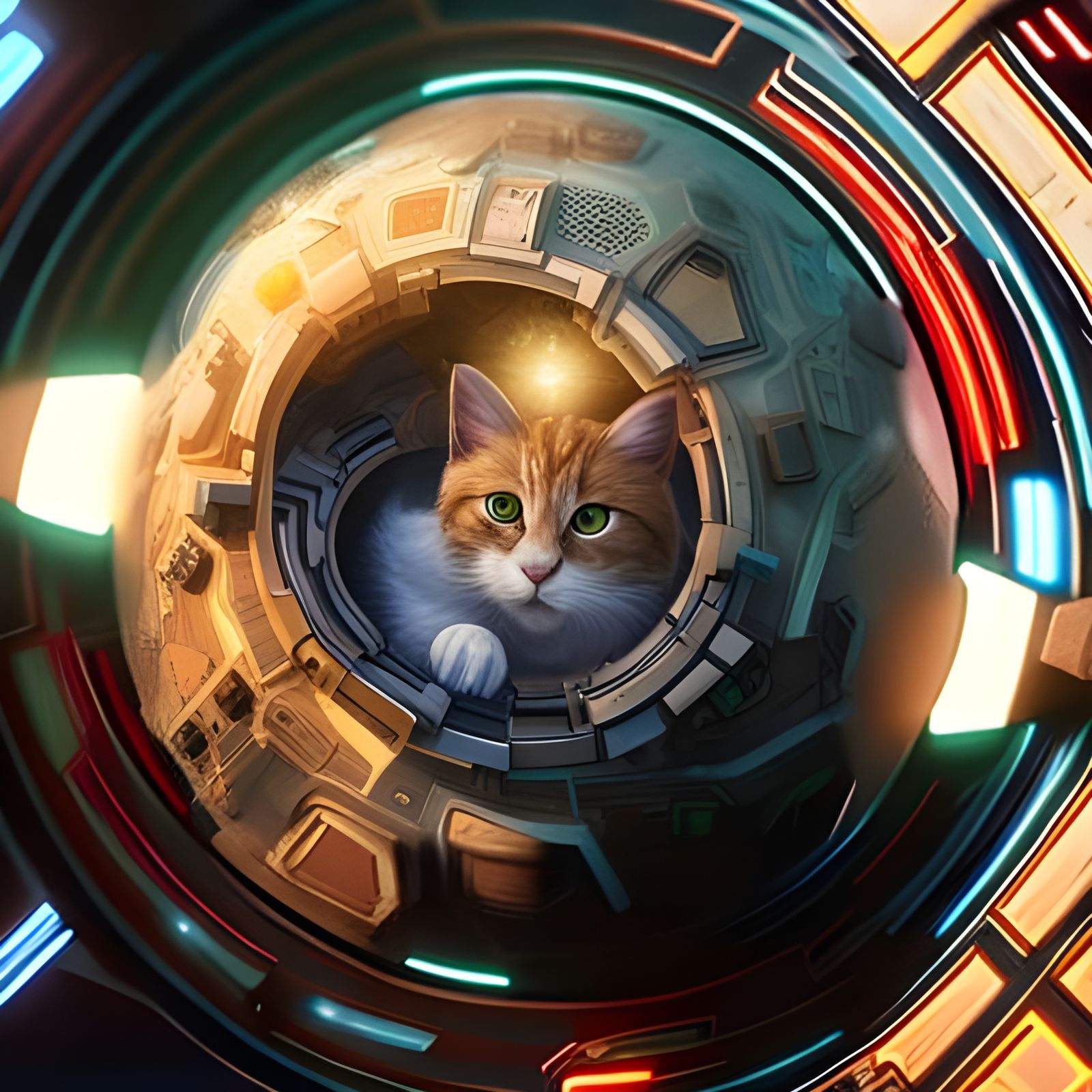 Detailed Sci-Fi Spaceship Concept Art