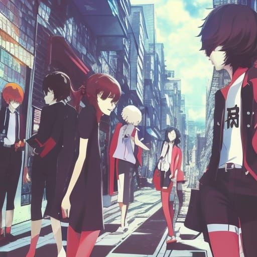 Anime Key Visual Inspired by Studio Ghibli