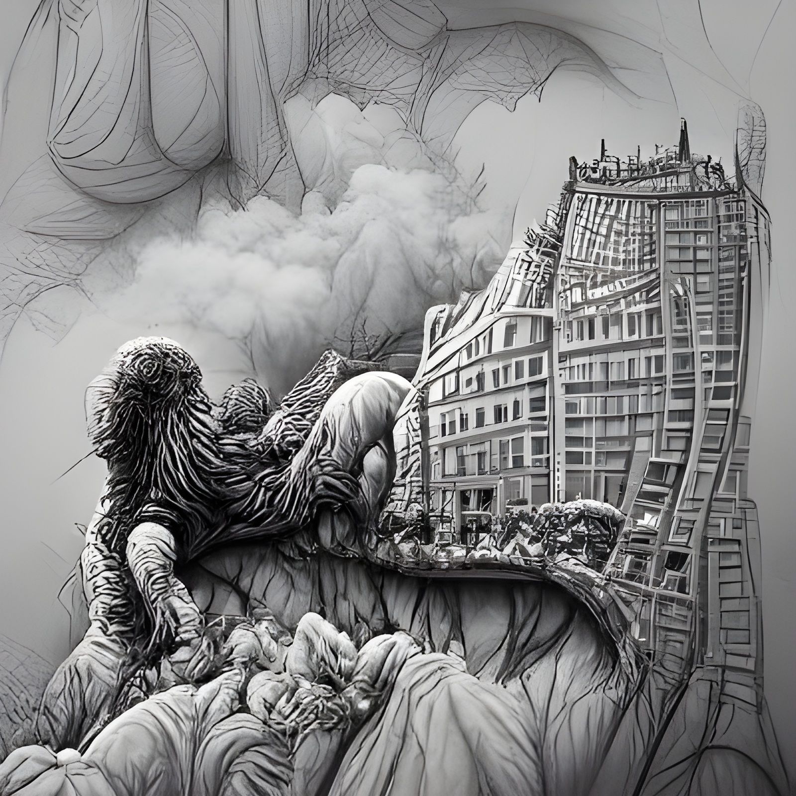 Vibrant Abstract Cityscape: A Futuristic Vision