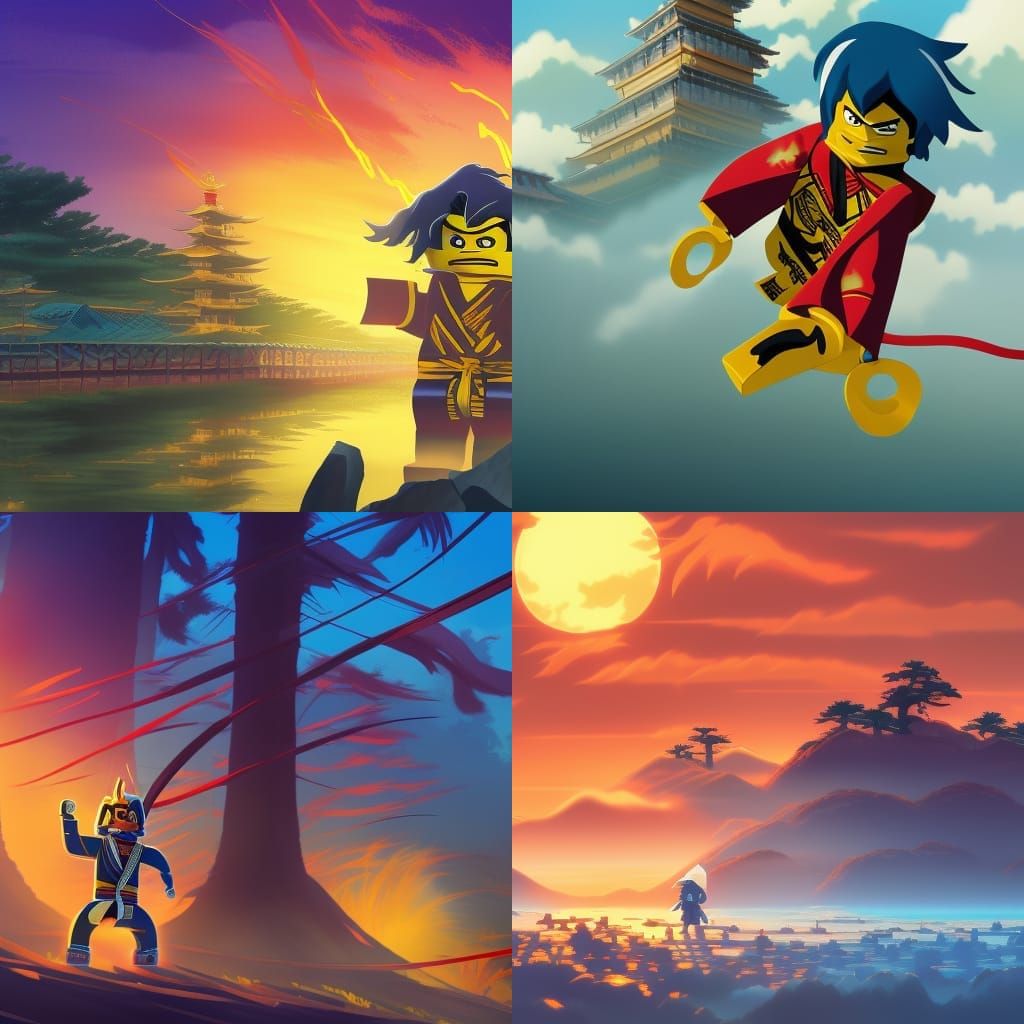 Ninjago in Studio Ghibli Anime Style