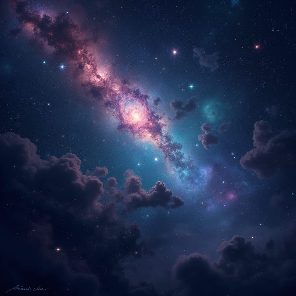 Cosmic Tapestry in Vibrant Colors