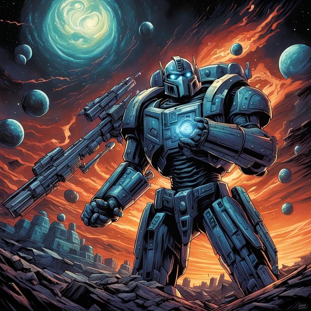 Optimus Prime Comic Book Art