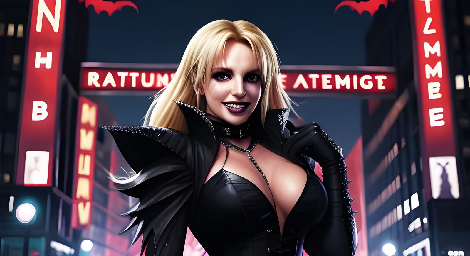 Britney Spears as Sensuous Goth Vampire