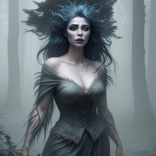 Mystical Werewolf Transformation in Misty Forest: Cinematic ...