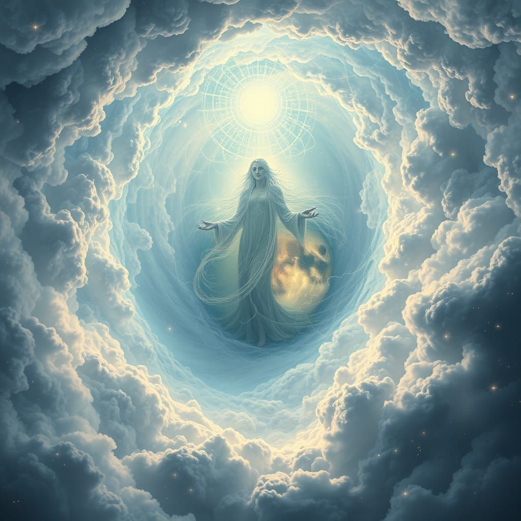 Ethereal Goddesses Emerge from Celestial Chaos