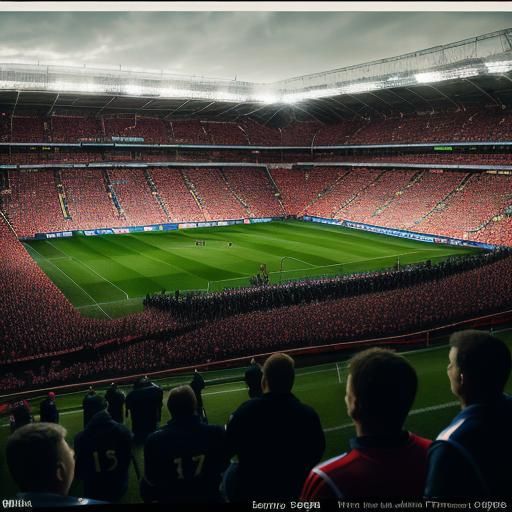 Premier League Football Season: Cinematic Film Still