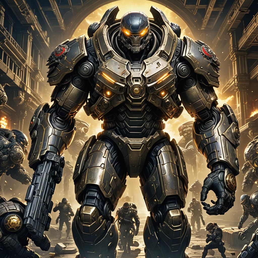 Alien Gears of War Invade White House: Anime Visual