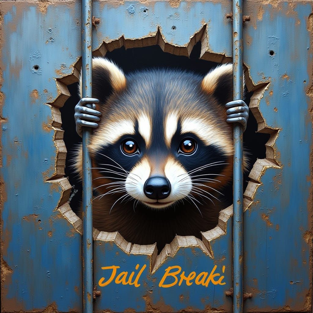 Raccoon Jail Break