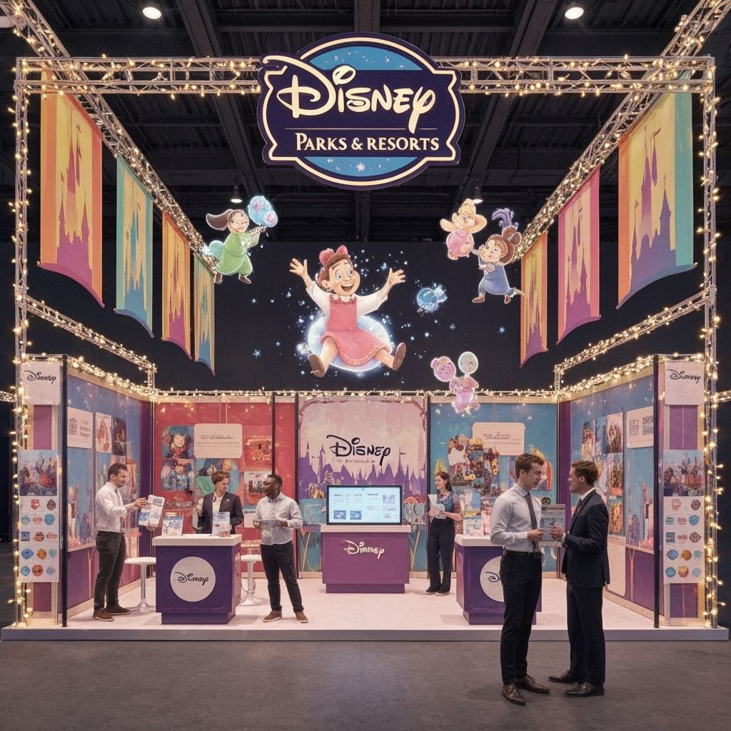 Enchanting Disney Career Fair Booth with Magical Character P...