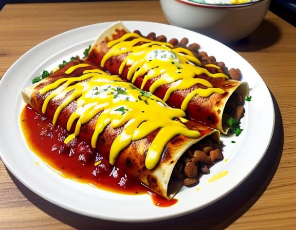 Delicious Enchiladas Still Life in 4K Resolution