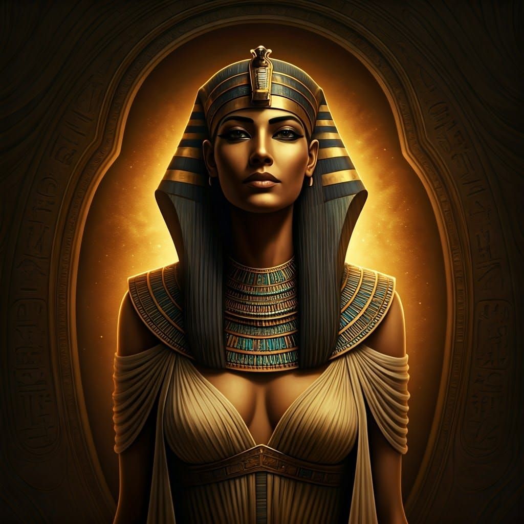 Egyptian Goddess Awakens from Ancient Sarcophagus in Gold an...