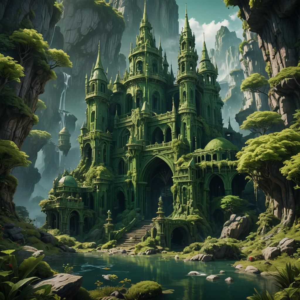 Fantastical Matte Painting in Deep Color