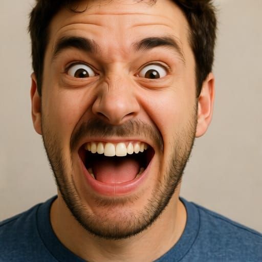 Person Making a Funny Face