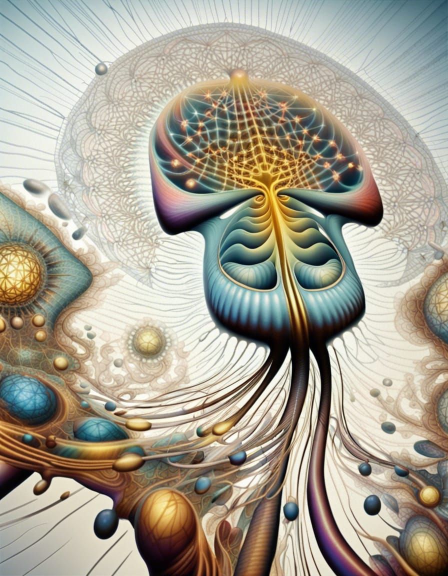 Advanced Cymatics Tessellation in Psychedelic Style