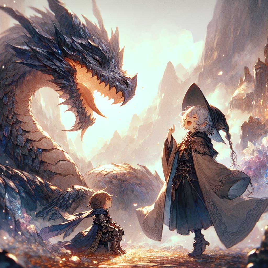 Anime Dragon's Hoard: A Knight's Enchanting Quest